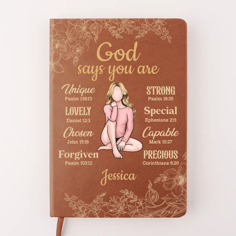 You Are Unique In This World - Family Personalized Custom Leather Journal - Gift For Yourself, Best Friends, Siblings, Family Members