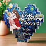 Custom Name Missing Piece Couple Gifts - Personalized Building Brick Blocks