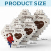 In Your Kiss, I Found My Forever - Couple Personalized Custom Heart Shaped Building Brick Blocks - Gift For Husband Wife, Anniversary