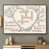Grandkids Bring Joy To Every Corner Of Your Heart - Family Personalized Custom Horizontal Poster - Gift For Grandma, Grandpa, Grandkid