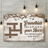 Life Is Sweeter With Grandchildren - Family Personalized Custom Horizontal Canvas - Gift For Grandma, Grandpa, Grandkid