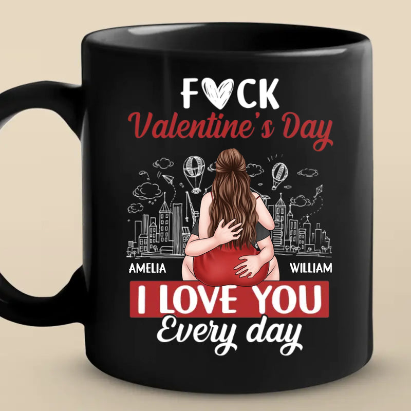 Custom Name Valentine's Day Couple Gifts - Personalized Mugs