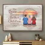 Custom Name Mother and Children Keepsake Decor - Personalized Poster