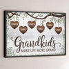 From A Grandma’s Roots Grows A Grandchild’s Dreams - Family Personalized Custom Horizontal Poster - Gift For Mom, Grandma