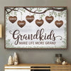 From A Grandma’s Roots Grows A Grandchild’s Dreams - Family Personalized Custom Horizontal Poster - Gift For Mom, Grandma