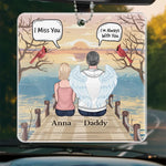 Custom Name Memorial Dad Gifts - Personalized Car Ornament