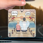 Custom Name Memorial Dad Gifts - Personalized Car Ornament