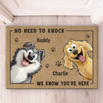 Custom Name Funny Dog Welcome Decor - Personalized Doormat