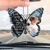 Custom Photo Carry You Wherever I Go - Memorial Personalized Custom Car Ornament - Acrylic Custom Shaped - Sympathy Gift For Family Members