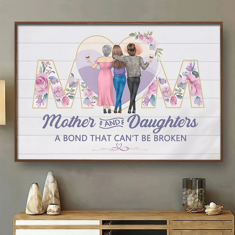 No One Gets Me Like My Mom - Family Personalized Custom Horizontal Poster - Gift For Mom, Daughter