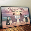 Pawsitively In Love - Couple Personalized Custom Horizontal Poster - Gift For Husband Wife, Anniversary