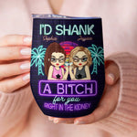 Custom Name Funny Best Friend Gifts for Women - Personalized Wine Tumbler