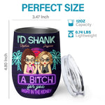 Custom Name Funny Best Friend Gifts for Women - Personalized Wine Tumbler