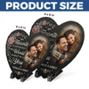 Custom Photo Together Is My Favorite Place To Be - Couple Personalized Custom Heart Shaped Stone With Stand - Gift For Husband Wife, Anniversary