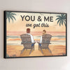 Our Love Is An Adventure - Couple Personalized Custom Horizontal Poster - Gift For Husband Wife, Anniversary
