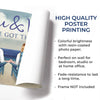 You're My Happy Place - Couple Personalized Custom Horizontal Poster - Gift For Husband Wife, Anniversary
