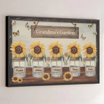 Custom Name Grandma's Garden Gifts for Grandma - Personalized Poster