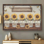 Custom Name Grandma's Garden Gifts for Grandma - Personalized Poster