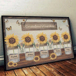 Custom Name Grandma's Garden Gifts for Grandma - Personalized Poster
