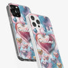 Forever In Grandmother's Heart - Family Personalized Custom 3D Inflated Effect Printed Clear Phone Case - Gift For Mom, Grandma