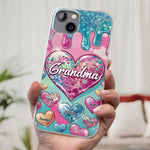 Custom Name Heart Grandma Gifts - Personalized Phone Case
