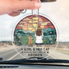 We Are Always Together Even I'm Not Here - Memorial Personalized Custom Car Ornament - Acrylic Custom Shaped - Sympathy Gift For Pet Owners, Pet Lovers
