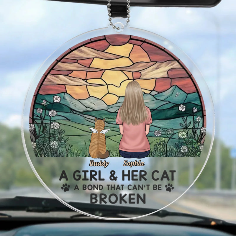 We Are Always Together Even I'm Not Here - Memorial Personalized Custom Car Ornament - Acrylic Custom Shaped - Sympathy Gift For Pet Owners, Pet Lovers