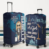 Journey To Where Your Heart Sings - Travel Personalized Custom Luggage Cover - Summer Vacation Gift, Gift For Adventure Travel Lovers