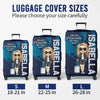 Journey To Where Your Heart Sings - Travel Personalized Custom Luggage Cover - Summer Vacation Gift, Gift For Adventure Travel Lovers