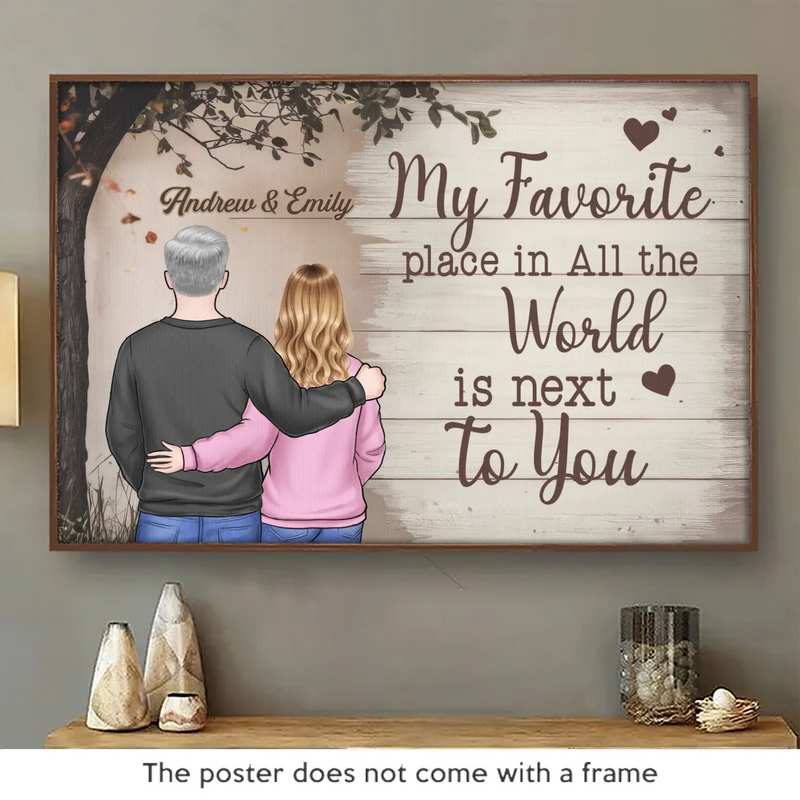 Custom Name Romantic Couple Gifts - Personalized Poster