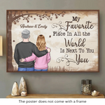 Custom Name Favorite Place Couple Gifts - Personalized Poster
