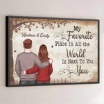 Custom Name Favorite Place Couple Gifts - Personalized Poster