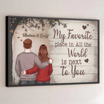 Custom Name Romantic Couple Gifts - Personalized Poster