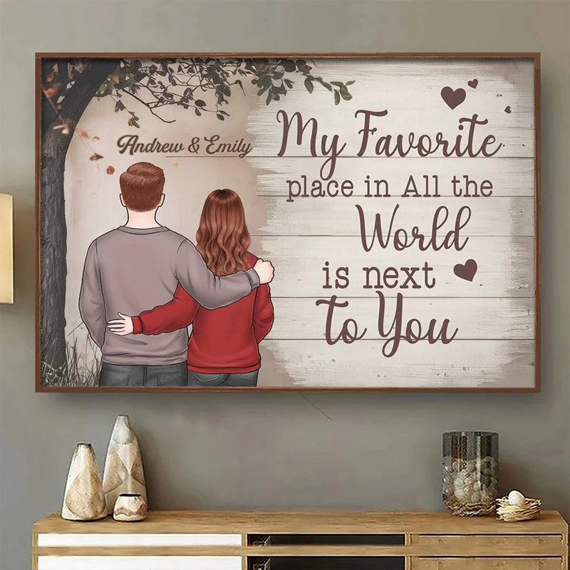 Custom Name Romantic Couple Gifts - Personalized Poster