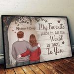 Custom Name Romantic Couple Gifts - Personalized Poster