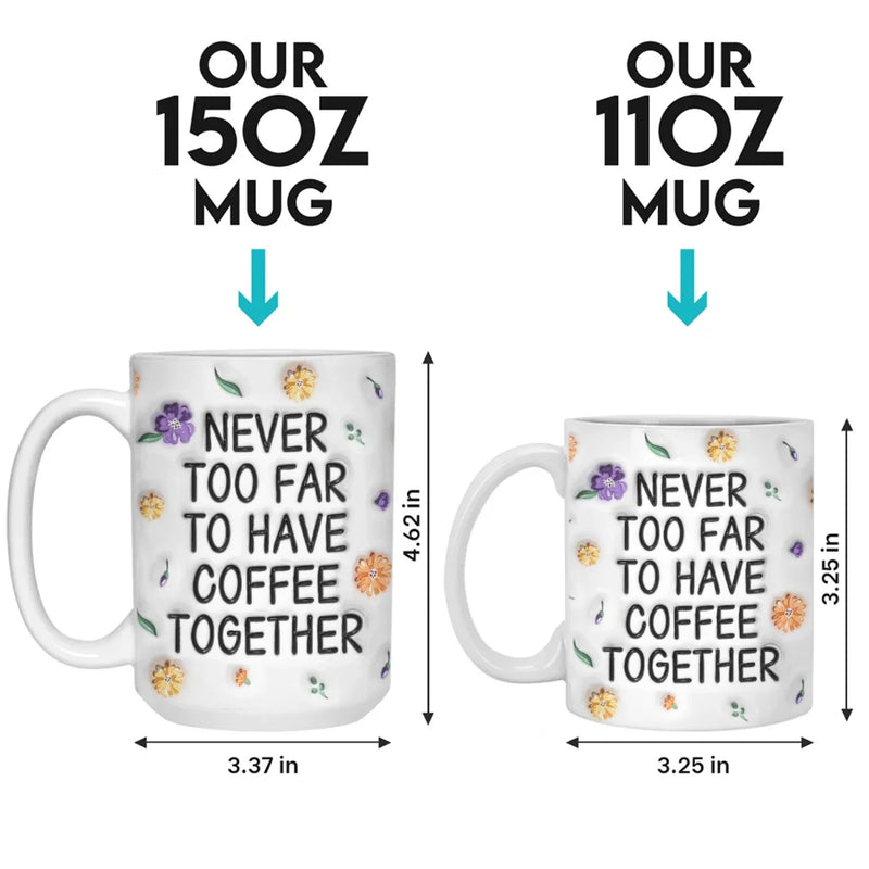 True Friendship Stands The Test Of Time - Bestie Personalized Custom 3D Inflated Effect Printed Mug -  Gift For Best Friends, BFF, Sister