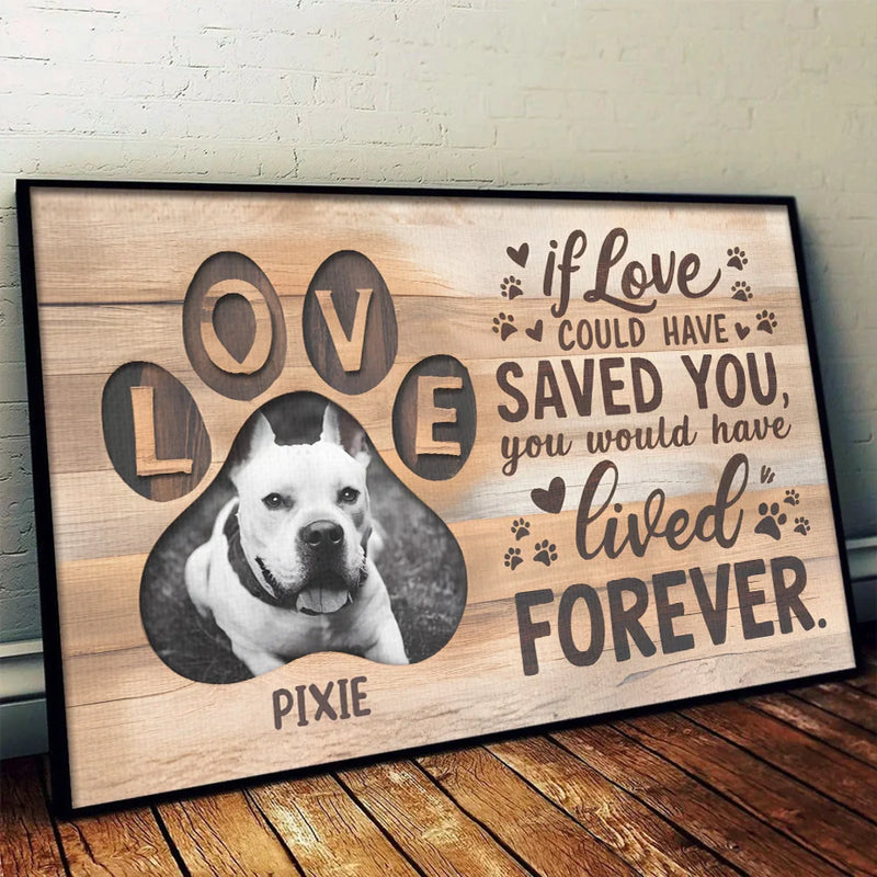 Custom Photo Run Free, My Sweet Friend - Memorial Personalized Custom Horizontal Poster - Sympathy Gift For Pet Owners, Pet Lovers