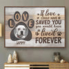 Custom Photo Your Love Will Always Guide Me - Memorial Personalized Custom Horizontal Poster - Sympathy Gift For Pet Owners, Pet Lovers