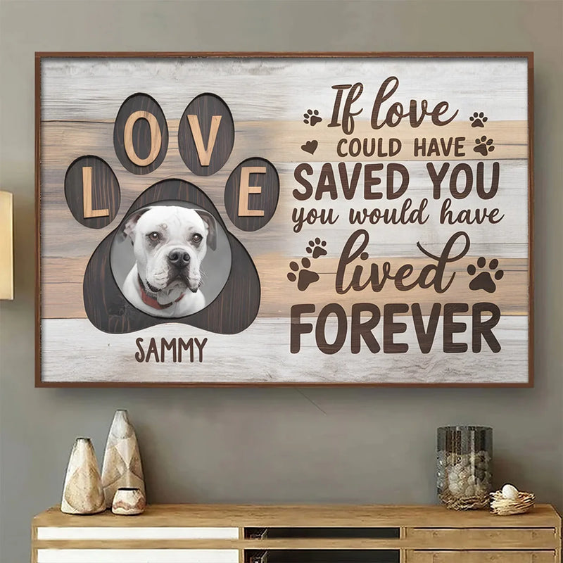 Custom Photo Your Love Will Always Guide Me - Memorial Personalized Custom Horizontal Poster - Sympathy Gift For Pet Owners, Pet Lovers