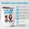 My Best Friend Has Four Paws - Dog Personalized Custom Wine Tumbler - Gift For Pet Owners, Pet Lovers