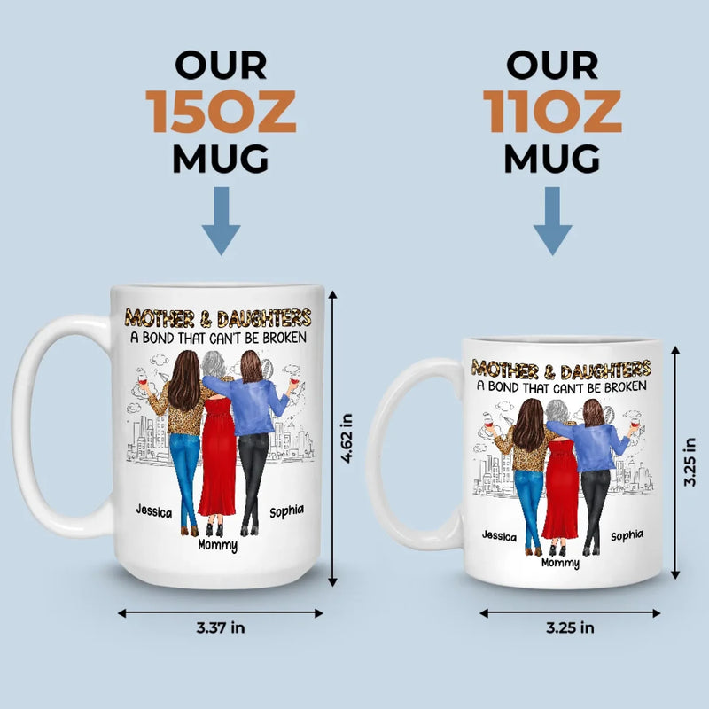 Daughter By Chance, Best Friend By Choice - Family Personalized Custom Mug - Gift For Mom, Daughter