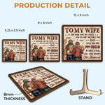 Custom Funny Wife Love Quote Anniversary Gifts - Personalized Wooden Plaque