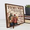 You Are My Queen - Couple Personalized Custom 2-Layered Wooden Plaque With Stand - Gift For Husband Wife, Anniversary