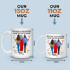 The Best Gift My Mom Gave Me Is Her Friendship - Family Personalized Custom Mug - Gift For Mom, Daughter