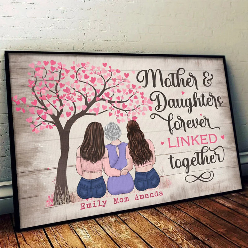 A Timeless Bond Of Love And Care - Family Personalized Custom Horizontal Poster - Gift For Mom