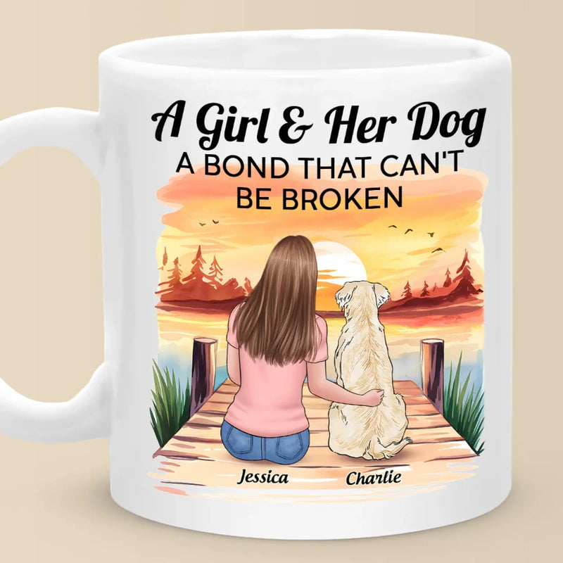Her Dog, Her Soulmate - Dog Personalized Custom Mug - Gift For Pet Owners, Pet Lovers