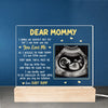 Custom Photo I Can Hear You Say You Love Me - Family Personalized Custom Shaped 3D LED Light - Baby Shower Gift, Gift For First Mom