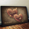 Together, Our Hearts Create A Love Story - Couple Personalized Custom Horizontal Poster - Gift For Husband Wife, Anniversary
