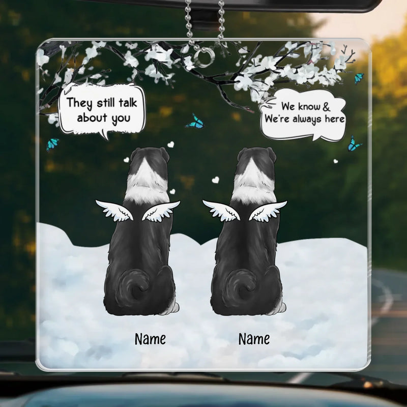 Keep Your Pet Close To Your Heart Always - Memorial Personalized Custom Car Ornament - Acrylic Custom Shaped - Sympathy Gift For Pet Owners, Pet Lovers