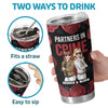 Best Partners In Crime - Bestie Personalized Custom Tumbler -  Gift For Best Friends, BFF, Sisters